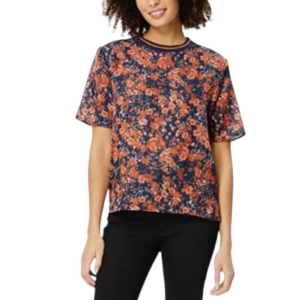 Roller Rabbit Ettiene Misa Floral Shirt Silk Blend M